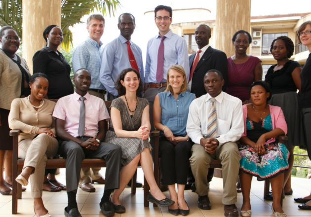 The Uganda Initiative for Integrated Management of Non-Communicable Diseases team at the Yale Global Health Leadership Institute-sponsored Forum for Change in 2014.